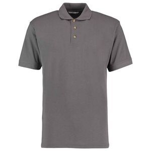 Kustom Kit Mens Workwear Heather Polo Shirt / Charcoal